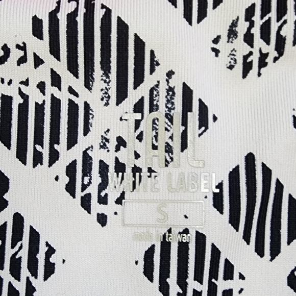 Tail White Label Performance Active Polo Top Size Small Black White - Picture 4 of 7